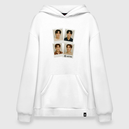 Худи оверсайз Astro фотографии / Белый – фото 1