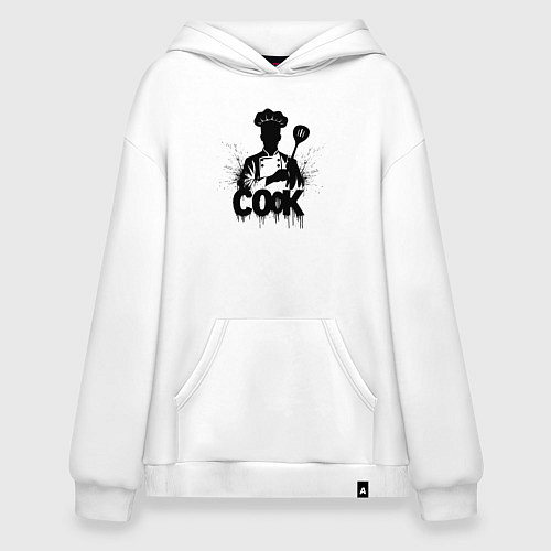 Худи оверсайз Шеф-повар с лопаткой / Белый – фото 1