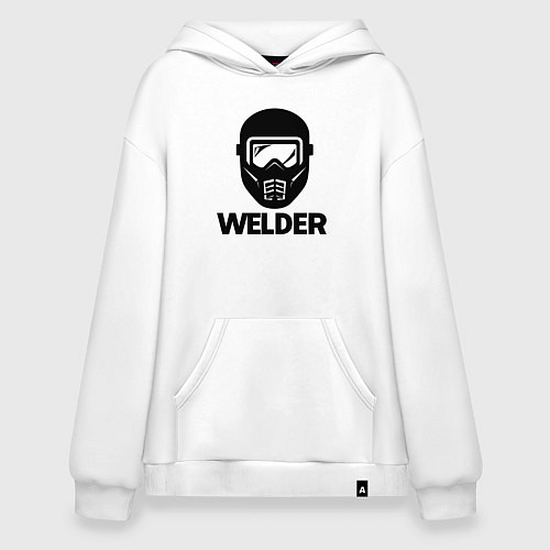 Худи оверсайз Маска сварщика / Белый – фото 1