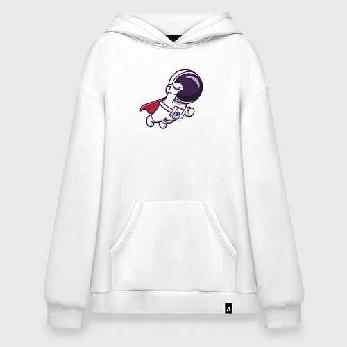 Худи оверсайз Spaceman superman / Белый – фото 1