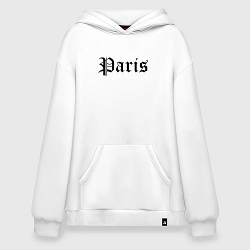 Худи оверсайз Paris - France / Белый – фото 1