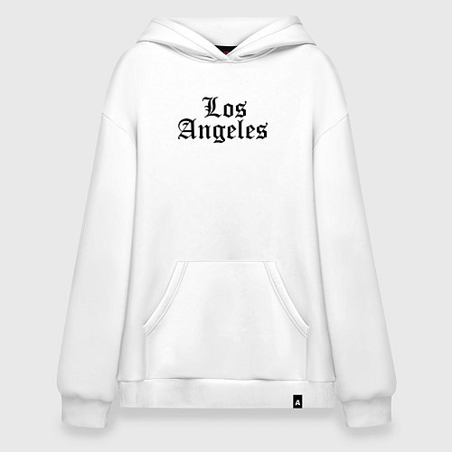 Худи оверсайз Los Angeles - California USA / Белый – фото 1