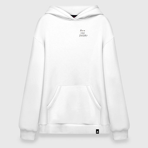 Худи оверсайз Друзья художники how you doin / Белый – фото 1
