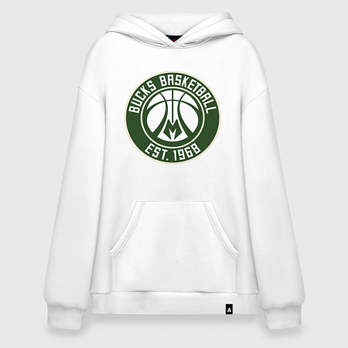 Худи оверсайз Милуоки Бакс - команда / Белый – фото 1