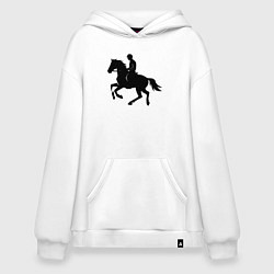 Худи оверсайз Спортивный всадник на коне