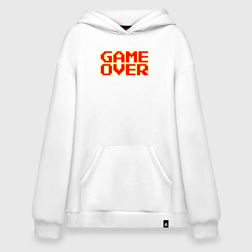 Худи оверсайз Конец игры 8 бит / Белый – фото 1