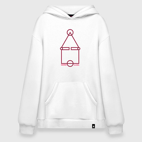 Худи оверсайз Стиль игры в кальмара / Белый – фото 1