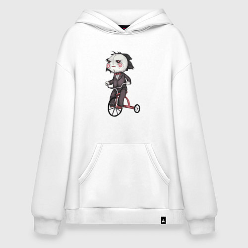 Худи оверсайз Пила на велосипеде / Белый – фото 1