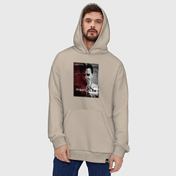 Толстовка-худи оверсайз Тайлер и Джек, цвет: миндальный — фото 2