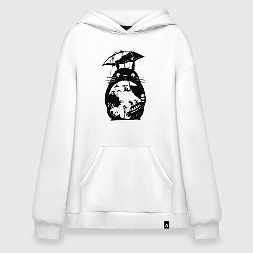Худи оверсайз Тоторо Мэй Сацуки котобус / Белый – фото 1