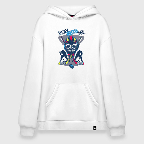 Худи оверсайз Хоккей / Белый – фото 1