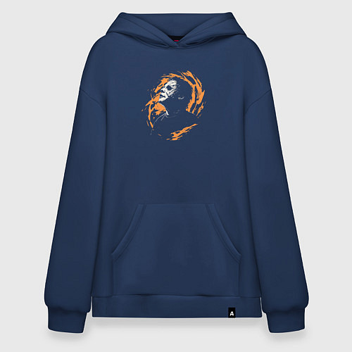 Худи оверсайз Джейсон / Тёмно-синий – фото 1