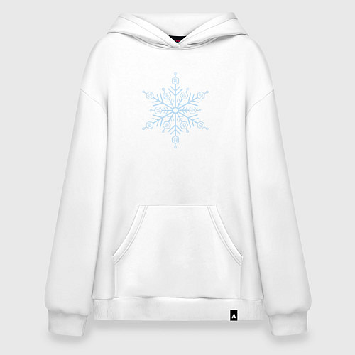 Худи оверсайз Акадза 3 высшая луна / Белый – фото 1