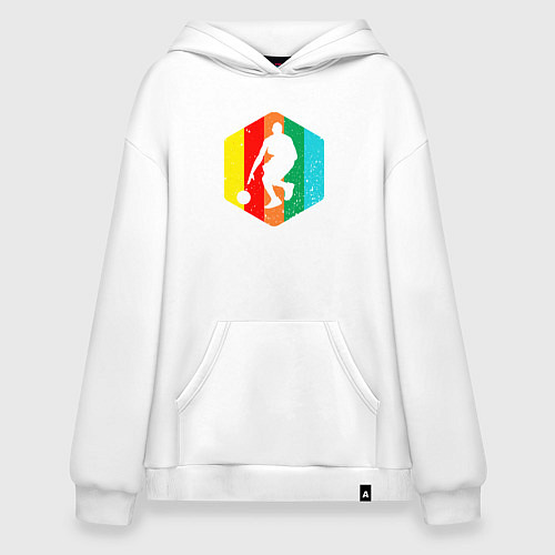 Худи оверсайз Цвет баскетбола / Белый – фото 1