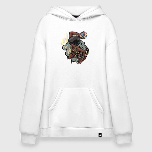 Худи оверсайз Городская легенда / Белый – фото 1