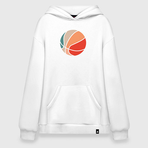 Худи оверсайз Basket color / Белый – фото 1