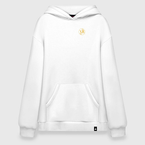 Худи оверсайз Христос воскресе желтый узор / Белый – фото 1