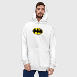 Толстовка-худи оверсайз Heisenberg Batman, цвет: белый — фото 2