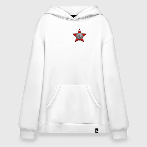 Худи оверсайз Значок героев / Белый – фото 1
