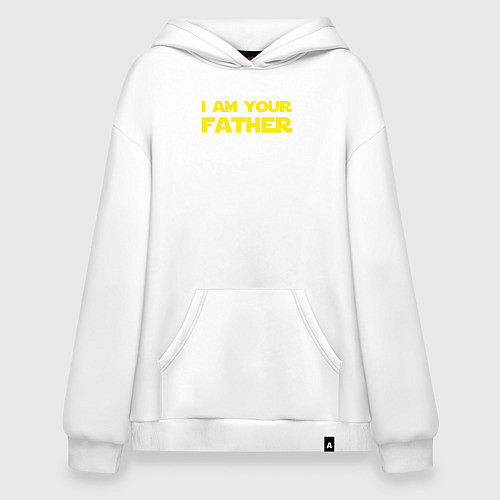 Худи оверсайз I am your father / Белый – фото 1