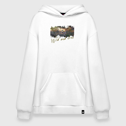 Худи оверсайз Дикая пума / Белый – фото 1