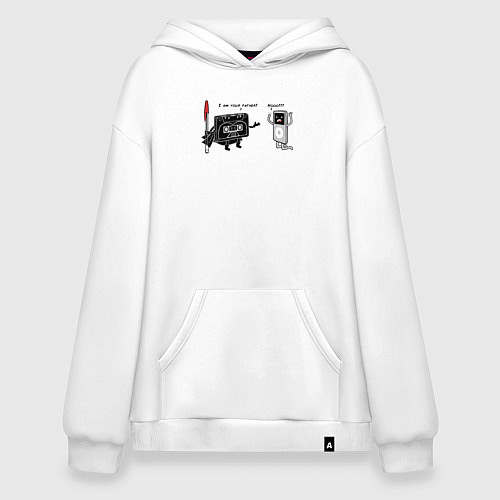 Худи оверсайз Я твой отец / Белый – фото 1