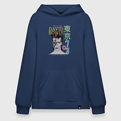 Толстовка-худи оверсайз David Bowie - Live in Tokyo 73, цвет: тёмно-синий