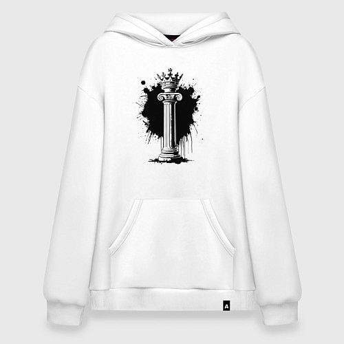 Худи оверсайз Коронованная колонна / Белый – фото 1