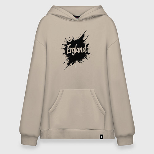 Худи оверсайз Чернильная Англия / Миндальный – фото 1