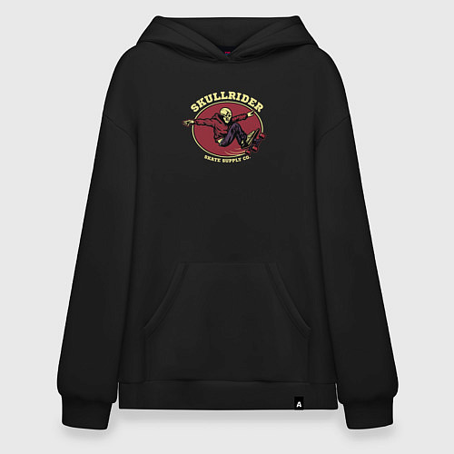 Худи оверсайз Skullrider / Черный – фото 1