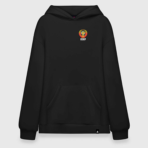 Худи оверсайз Герб СССР как оберег / Черный – фото 1