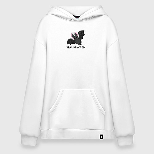 Худи оверсайз Halloween летучая мышь / Белый – фото 1