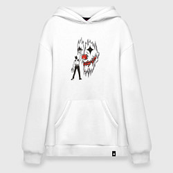 Толстовка-худи оверсайз Бэтмен начало, цвет: белый