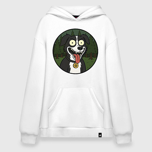 Худи оверсайз Mr Pickles dog / Белый – фото 1