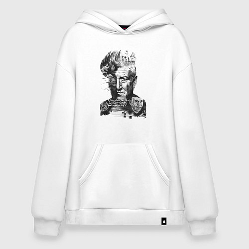 Худи оверсайз Lynch Universe / Белый – фото 1