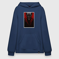 Толстовка-худи оверсайз Джон Крамер - Пила, цвет: тёмно-синий