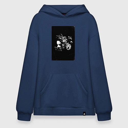 Худи оверсайз Фильм Пила / Тёмно-синий – фото 1