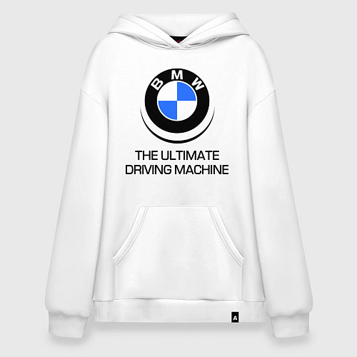 Худи оверсайз BMW Driving Machine / Белый – фото 1