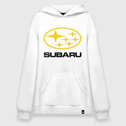 Худи оверсайз Subaru Logo / Белый – фото 1