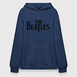 Толстовка-худи оверсайз The Beatles, цвет: тёмно-синий