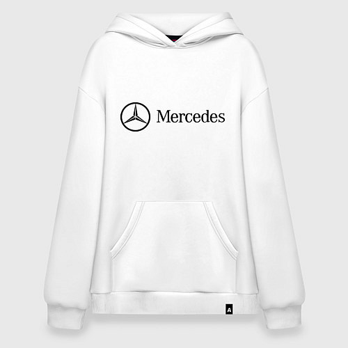 Худи оверсайз Mercedes Logo / Белый – фото 1