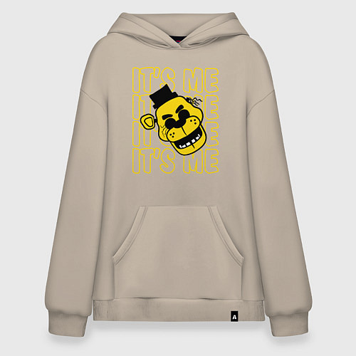 Худи оверсайз It's me Freddy / Миндальный – фото 1