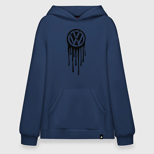 Худи оверсайз Volkswagen / Тёмно-синий – фото 1