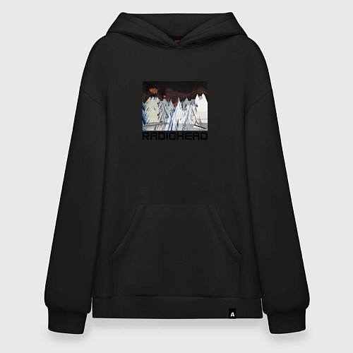 Худи оверсайз Radiohead Winter / Черный – фото 1