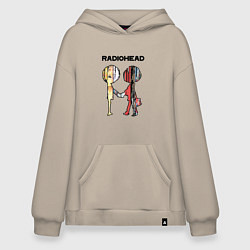 Толстовка-худи оверсайз Radiohead Peoples, цвет: миндальный