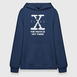 Толстовка-худи оверсайз X-Files: Truth is out there, цвет: тёмно-синий