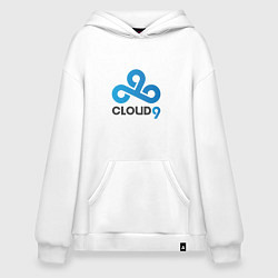 Толстовка-худи оверсайз Cloud9, цвет: белый