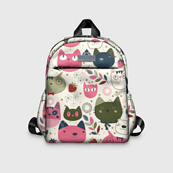 Детский рюкзак Радостные котики, цвет: 3D-принт