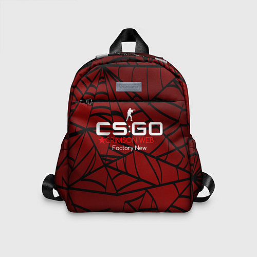 Детский рюкзак Cs:go - Crimson Web Style Factory New Кровавая пау / 3D-принт – фото 1