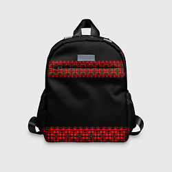 Детский рюкзак Славянский орнамент (на чёрном), цвет: 3D-принт